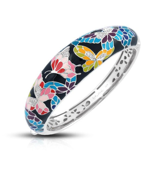 BUTTERFLY KISSES BLACK BANGLE