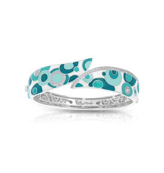 GROOVY WHITE & AQUA BANGLE