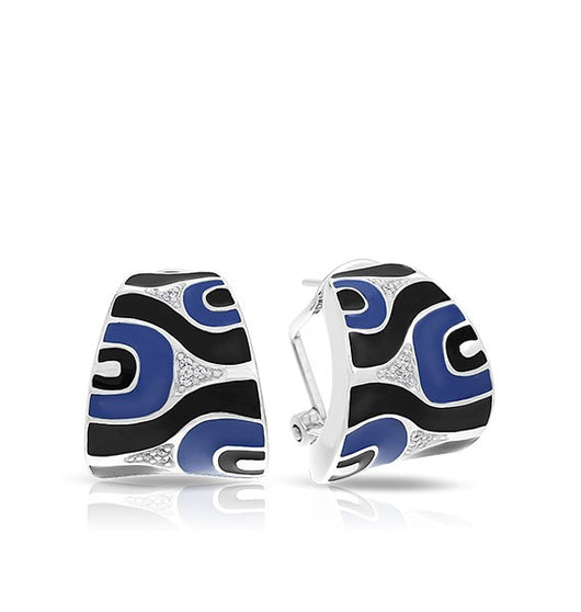 MODA BLUE & BLACK EARRINGS