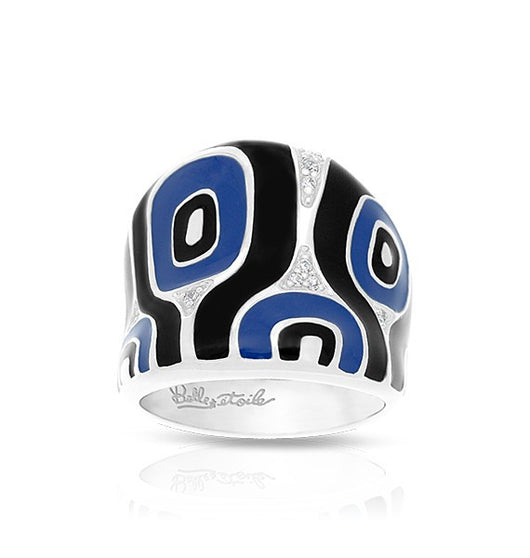 MODA BLUE & BLACK RING
