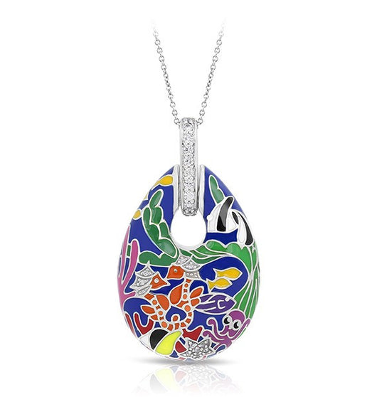 SEAHORSE DEEP SEA BLUE PENDANT