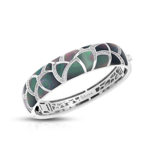 SIRENA BLACK MOTHER-OF-PEARL BANGLE