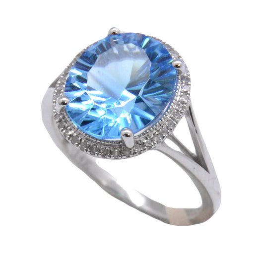 Brilliant Blue Topaz Ring