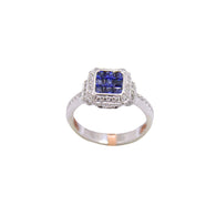 Squared Sapphire Ring