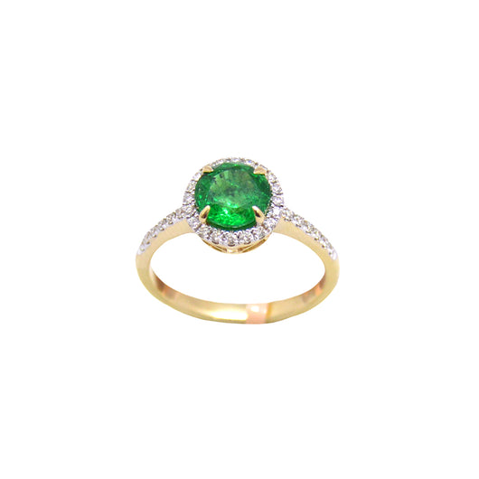 Halo Emerald Ring