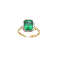 Emerald Solitaire Ring