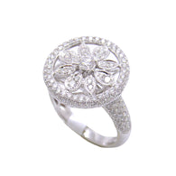 Flower Circle Diamond Ring