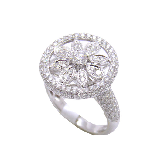 Flower Circle Diamond Ring