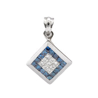 Blue & White Diamond Pendant
