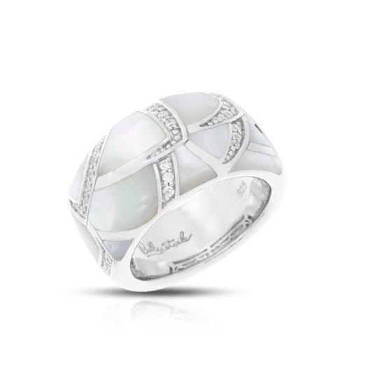 SIRENA WHITE MOTHER-OF-PEARL RING