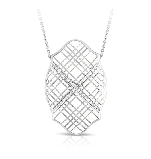 TARTAN WHITE PENDANT